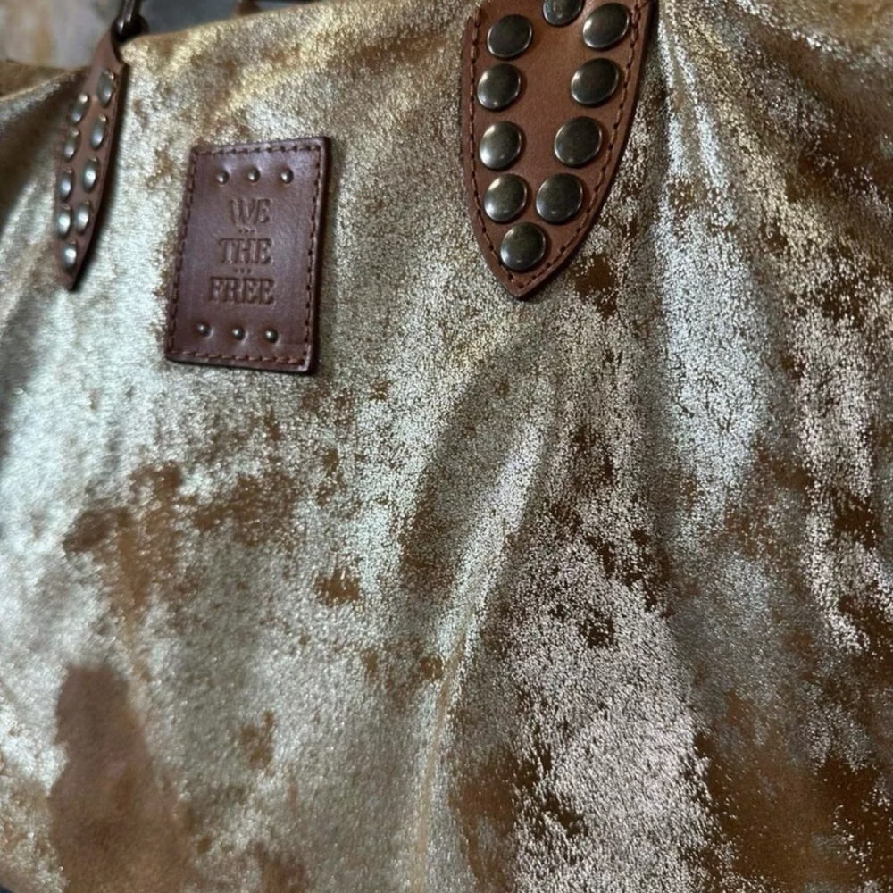 New Free People We The Free Pyrite Augustine Tote Bag - Picture 7 of 9